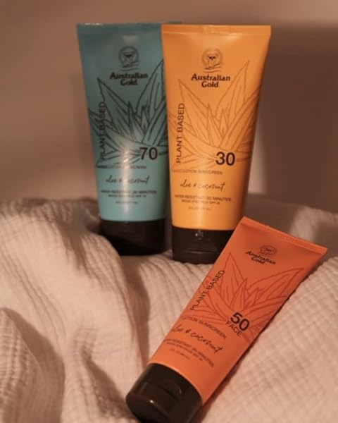 AUSTRALIAN GOLD PLANT BASED SPF 70 LOTION, 6 OUNCES
