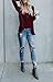 Chuanqi Womens Henley Shirts V Neck Button Long Sleeve Loose Casual Knit Sweaters Tops