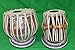 Gullu Professional Engraved Brass Tabla Set