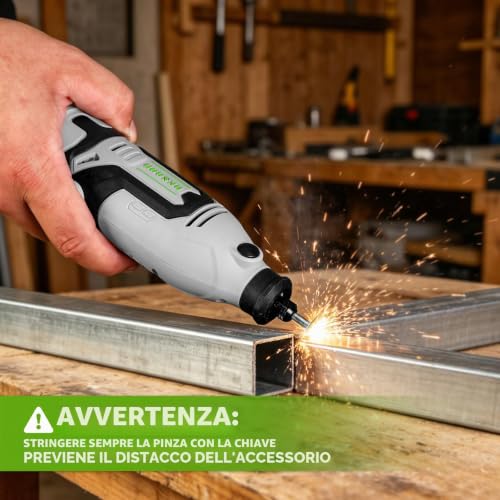 DESOON Multifunction Tool 170W 145 Accessories 6 Speed 10000-38000RPM Mini Electric Rotary Drill, 3.2mm Chuck, Flexible Shaft for Engraving, Drilling, Cutting, Grinding