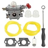 Butom C1U-P27 753-06288 Carburetor with Fuel Filter Line for MTD Troybilt MS2550 MS2560 MS9900 RM430 TB2040XP TB2044XP TB2MB TB430 Craftsman 316791020 316795860 Trimmer