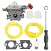 Butom C1U-P27 753-06288 Carburetor with Fuel Filter Line for MTD Troybilt MS2550 MS2560 MS9900 RM430 TB2040XP TB2044XP TB2MB TB430 Craftsman 316791020 316795860 Trimmer