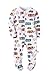Baby Boys Footed Pajama - 100% Cotton Zip Front Little Cars Sleeper 12M - by Marque