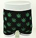 Men's Novelty Boxer Shorts Briefs Trunks Underwear WEED LEAF (3 pack) Black Red White LARGE