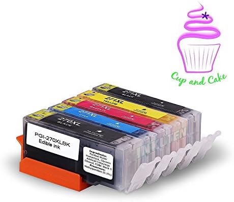 INKOA (TM) 5 Pack Edible Ink Cartridge Replacement for PIXMA MG5720