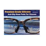 5 Pair Black - 2.5mm x 17mm Non-Slip Nose Pads for EyeGlasses by GMS Optical - Premium Grade Silicone