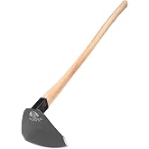 Rogue Hoe Field Hoe with 8-1/2&rdquo; Curved Head, 40&rdquo; Curved Hickory Handle