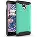 OnePlus 3T / OnePlus 3 Case, TUDIA Slim-Fit Heavy Duty [Merge] Extreme Protection/Rugged but Slim Dual Layer Case for OnePlus 3T, OnePlus 3 (Mint)