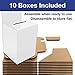 10 Pack of Excello Global Products Large Ballot Box/Charity Box/Suggestion Box/Includes 1000 Entry Sheets/Use for raffles, Lead Generation, Business Cards, Voting, contests, suggestions