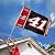 Kurt Busch #41 2016 3x5 DRIVER NUMBER Flag w/grommets Outdoor Banner Nascar Racing