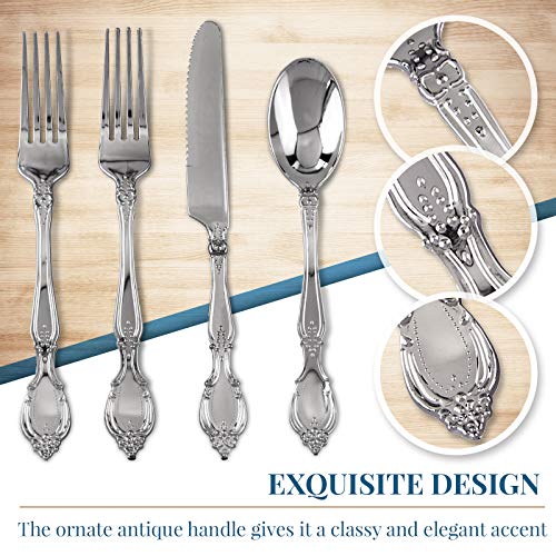 1 COLLECTION+DISPOSABLE+SILVERWARE+Spoons+Silver