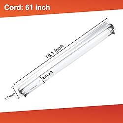 Hypool T8 Strip UVB UVA Reptile Lighting Fixture
