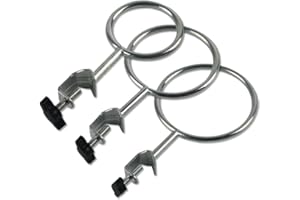 Laboratory Retort Support Ring Clamp for Flask and Beaker - XMWangzi, for use with Laboratory Retort Support Burette Stand, Used in Chemistry or Physics Lab
