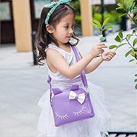 Amazon Co Jp かわいい女の子のハンドバッグ 耳の子供たちのショルダーバッグクロスボディ財布ミニ漫画動物の幼稚園 のメッセンジャーハンドバッグ幼児の赤ちゃんの女の子 可愛い 色 紫の ホーム キッチン