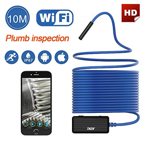 Wireless Endoscope THZY HD 10m WiFi Borescope Inspection Camera 2.0 Megapixels Snake Camera for Andr