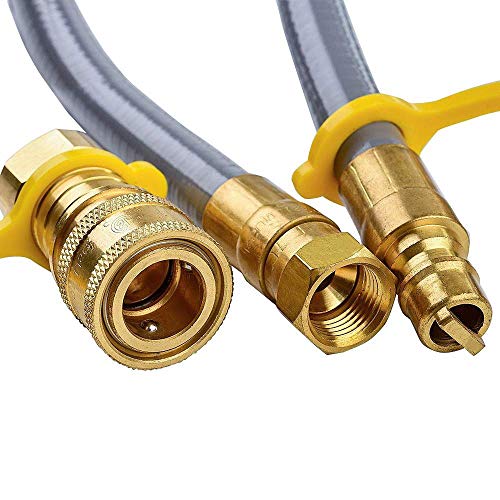 GASPRO 24 feet Natural Gas Hose with 3/8" Male Flare Quick ...