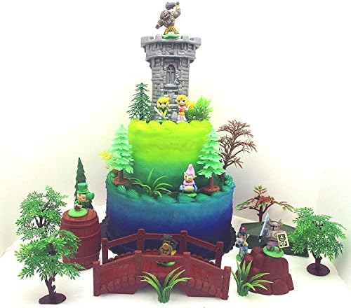 Zelda 25 Piece Deluxe Birthday Cake Topper Set Featuring Random Zelda Character Figures And Decorative Themed Accessories Amazon Com Au Toys Games