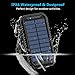 A ADDTOP Solar Charger 15000mAh Portable Phone Charger with Dual USB 2.4A Waterproof Solar Power Bank with Flashlight for Smart Phones, Tablets and More