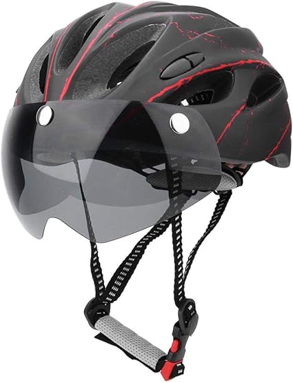 red mountain bike helmet