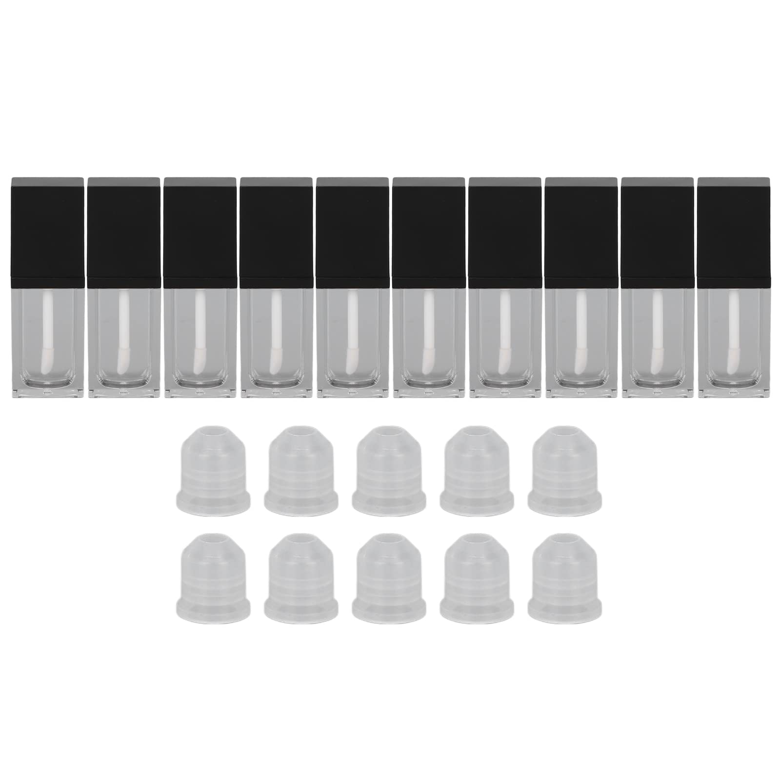 Empty Lip Gloss Tube - Refillable Lip Gloss Bottle - DIY Travel Makeup Cosmetics Lip Glaze Containers with Noleak Design for Women Convenient Storage and Daily Makeup, 10pcs