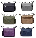 Fabuxry® Women's Casual Shoulder Bags Zipper Canvas Messenger Handbags
