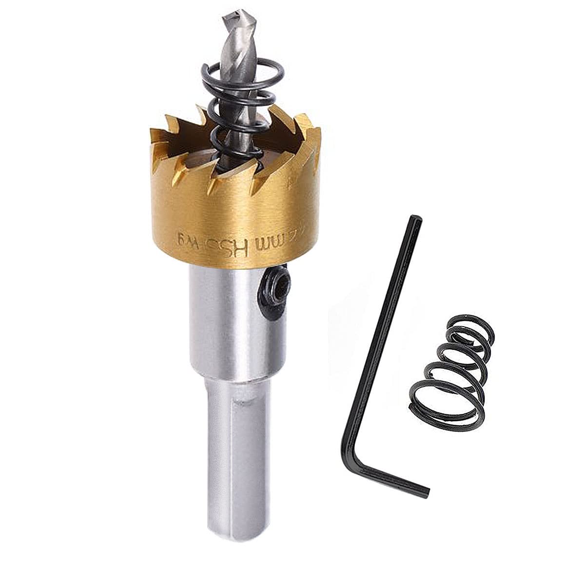 SagaSave 22mm Hole Opener High Speed Drill Bits Metal Hole Cutter, Long Life Hole Saw with Allen Key for Metal Wood Stainless Steel Aluminum, 0.87inch 1PCS