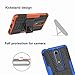 Nokia 6.1 Case,Nokia 6 2018 Case, Yiakeng Dual Layer Wallet Accessories Bumper Hard Protective Flip Waterproof Phone Cases Cover with A Kickstand for Nokia 6.1 (Blue)
