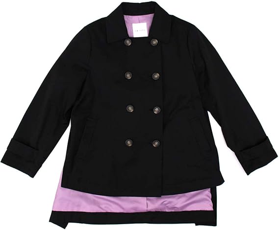 Amazon Raw Fudge ローファッジ レディース バックフレアショートトレンチコート Mサイズ 03 ブラック コート ジャケット 通販