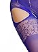 Beauty's Love Sexy Blue See Through Elastic Hosiery Suspender Bodystocking (142blue)