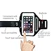 Bazama Universal Sports Armband for Apple Iphone 6 / 6 plus ( 5.5 Inch ), Waterproof & Sweatproof Running Arm Belt, With a Small Pouch / Holder for Key, Cards, Black