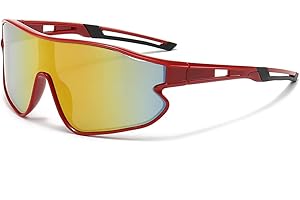 JOVAKIT Kids Baseball Sunglasses for Boys Girls Age 6-16, Youth Baseball Sun Glasses UV400 Sports Cycling Shades