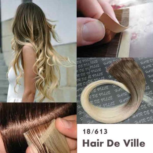 80 Off 10 Pieces 20 Inches Balyage Ombre Two Tone Tape In Skin