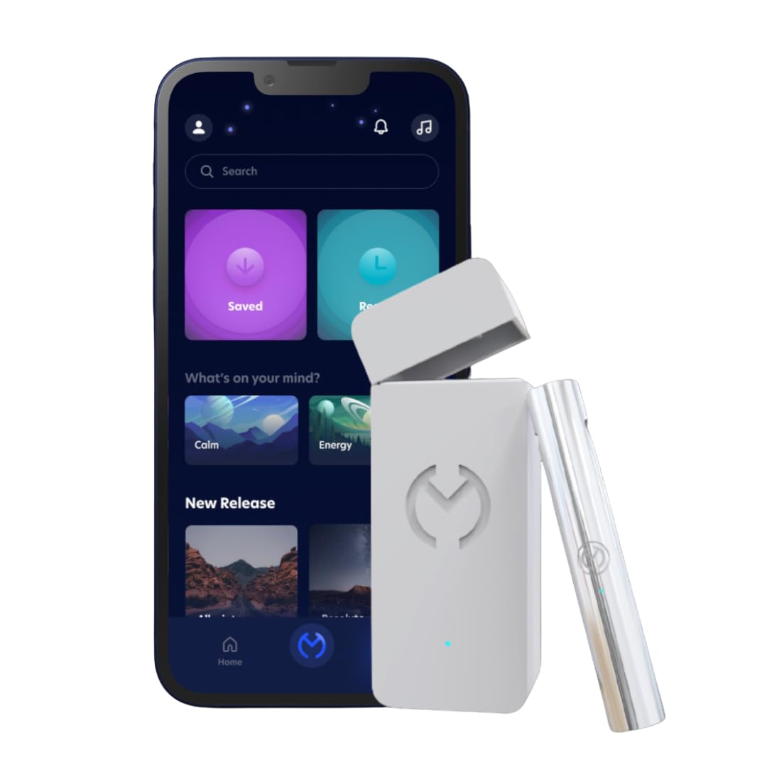 Photo 1 of Moksha O? | Gamified Breathwork Tool | Smart Meditation Device | iOS Only | Mindfulness Tool for Immediate Calm and Instant Anxiety Relief | Sleep Aid Device (Moon)