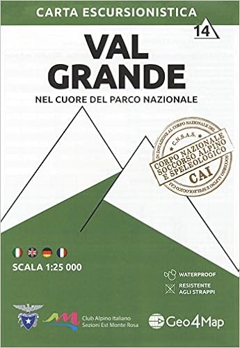 Amazonit Carta Escursionistica Val Grande Nel Cuore Del