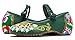 AvaCostume Women's Buddhism Totem Embroidery Casual Mary Jane Shoes, Green 39