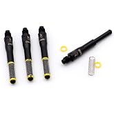 CUESOUL 4 pcs TERO AK7 Dart Shafts Built-in Spring Telescopic for Steel Tip Darts and Soft Tip Darts