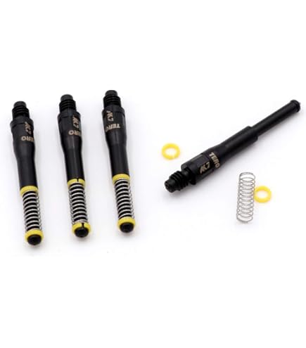 27 Pieces Aluminium Medium Dart Shafts, Metal Soft Darts Dart Flights Assorted E