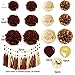 Graduation Decorations Maroon Gold 2025/Burgundy Maroon Graduation Party Decorations/Fall Bridal Shower Decorations/Burgundy Gold Balloons/Birthday Party Decor for Women Fall