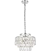 Elegant Lighting Indoor Modern Home Decorative Bright Mila 14 inch Pendant in Chrome