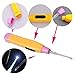 Finlon Tonsil/Ear Stone Remover Tool Ear Pick Wax Remover W/LED Light+Extra 3 Adapters Home Use Oral Care(Random Color)