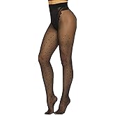 MANZI Patterned Tights Sheer Pantyhose for Women 20 Denier Stockings