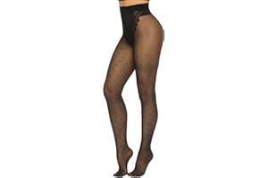MANZI Patterned Tights Sheer Pantyhose for Women 20 Denier Stockings