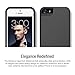 iPhone 5S Case, Maxboost [Vibrance Series] For Apple iPhone 5S / 5 Case Protective SOFT-Interior Slider Style Hard Cases Cover - Black