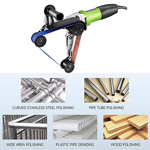 VICSEC Stainless Round Tube Steel Pipe Sander Belt Grinder Drawing