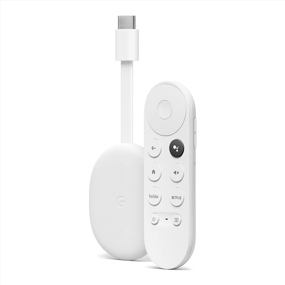 Chromecast with Google TV HD Snow Voice Remote Watch Netflix NOWTV Shows
