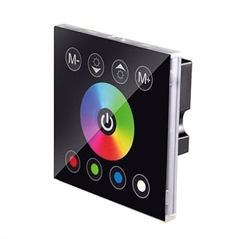 JOYLIT Touch Panel RGBW Controller 4 Kanäle Fernbedienung DC 12V-24V 12A für RGBW LED Streifen