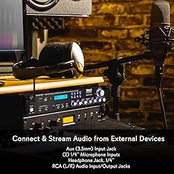 PYLE Multi Channel Bluetooth Preamplifier Receiver