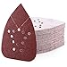 60 Grit Sanding Pads for Black and Decker Mouse Sanders, 12 Holes Hook and Loop Sandpaper - LotFancy Detail Palm Sander Sanding Sheets, Pack of 50