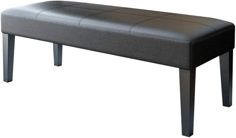 J-Sofa Stool Footstool Footstool Solid Wood Round Stool Bentwood Seat Family Thicken Dining Table Bench (Color : Black, Size : 404040cm)