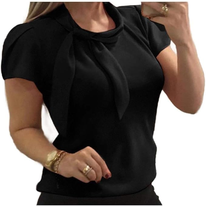 tie front chiffon top